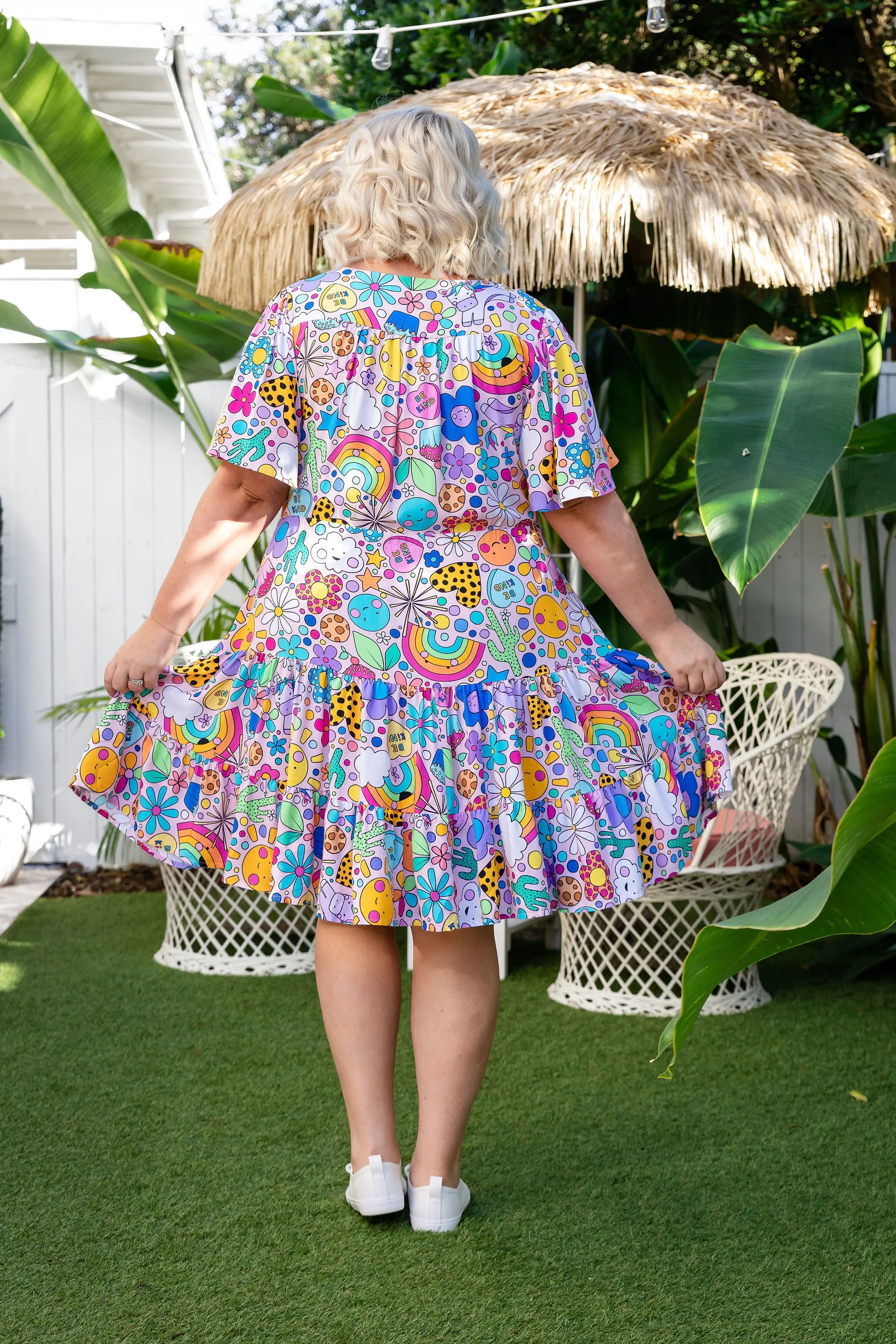 Charlie Dress in Happy Place by Kasey Rainbow