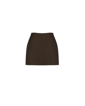 CHER SATIN MINI SKIRT JAVA