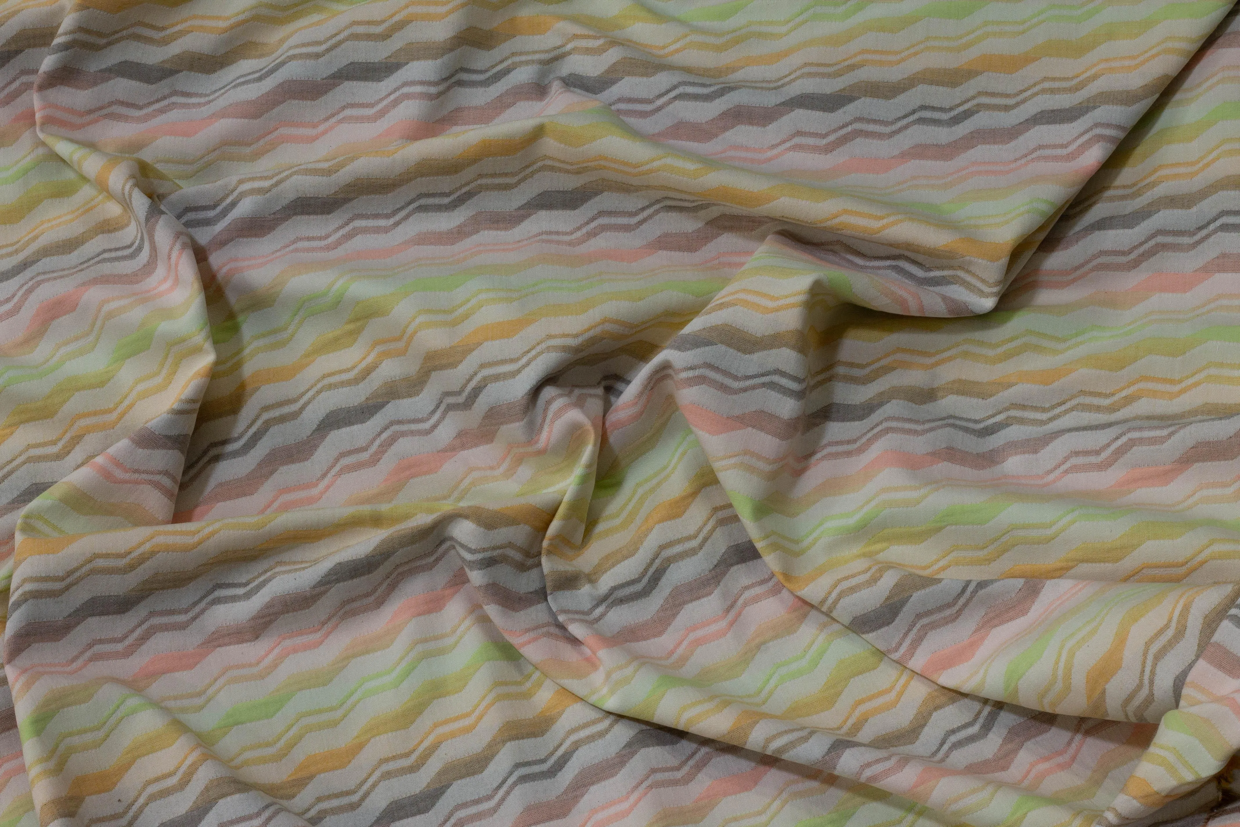 Chevron Cotton Brocade - Multicolor