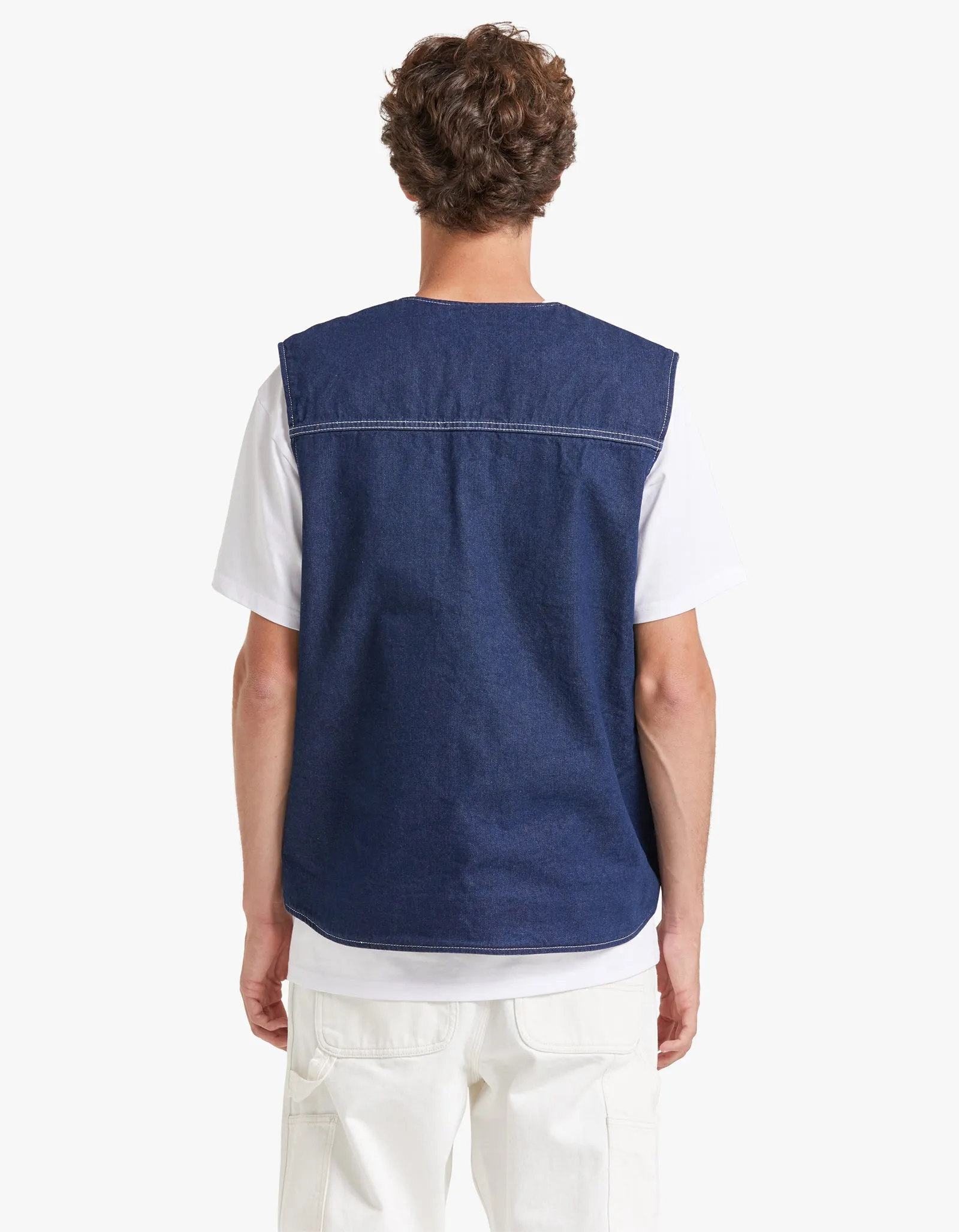 Chore Vest - Blue One Wash