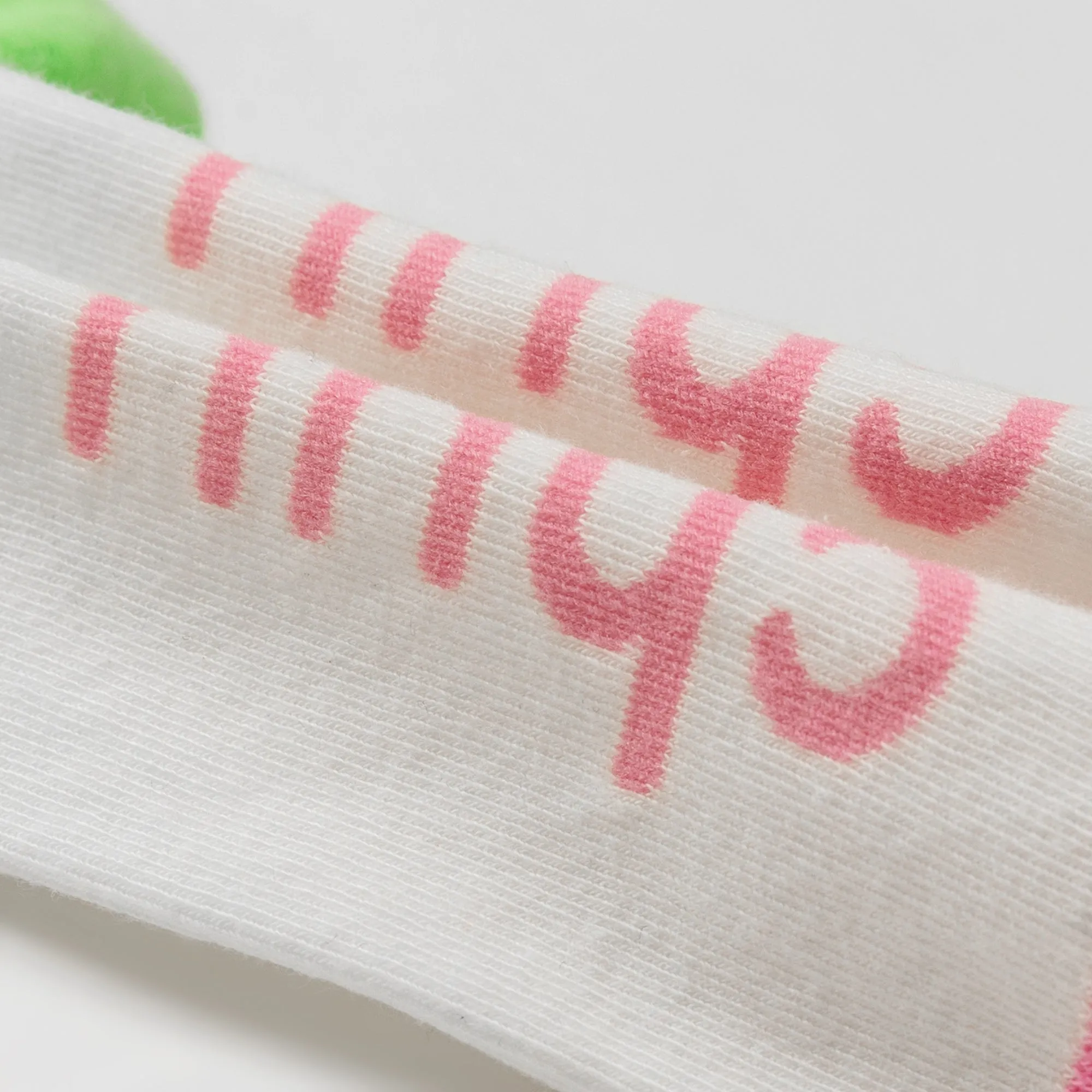 Chuu Lettering Line-Colored High Socks