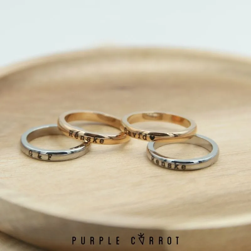 Classic Half-Round Stacker Ring