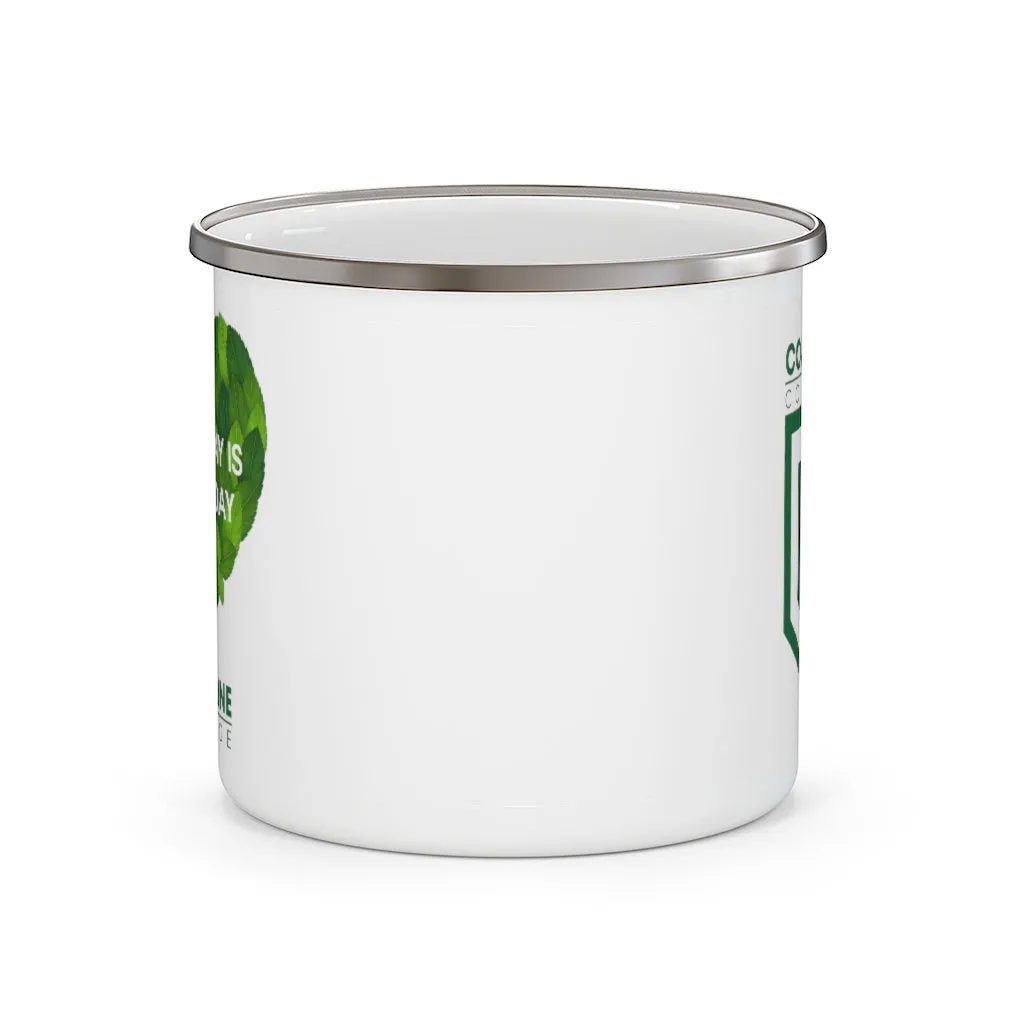 Coastline "Every Day is Earth Day" Enamel Camping Mug