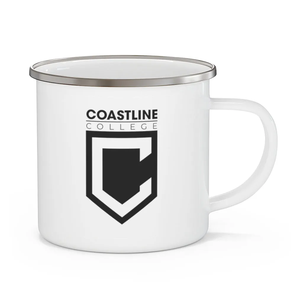 Coastline Summertime Sunset Enamel Camping Mug