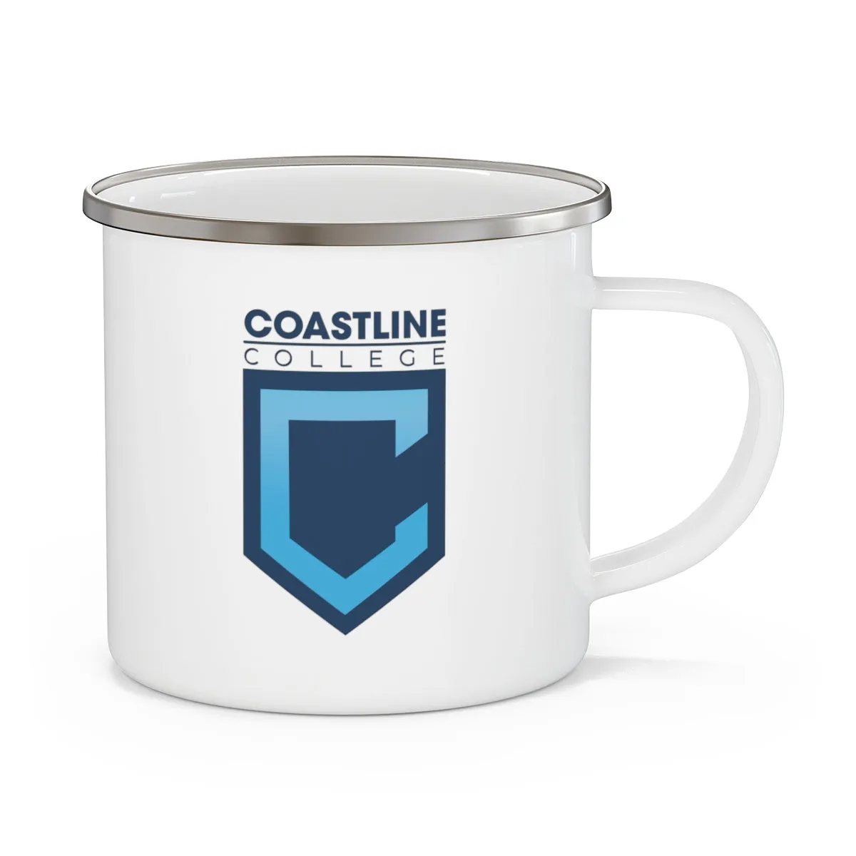 Coastline Veterans Resource Center Enamel Camping Mug