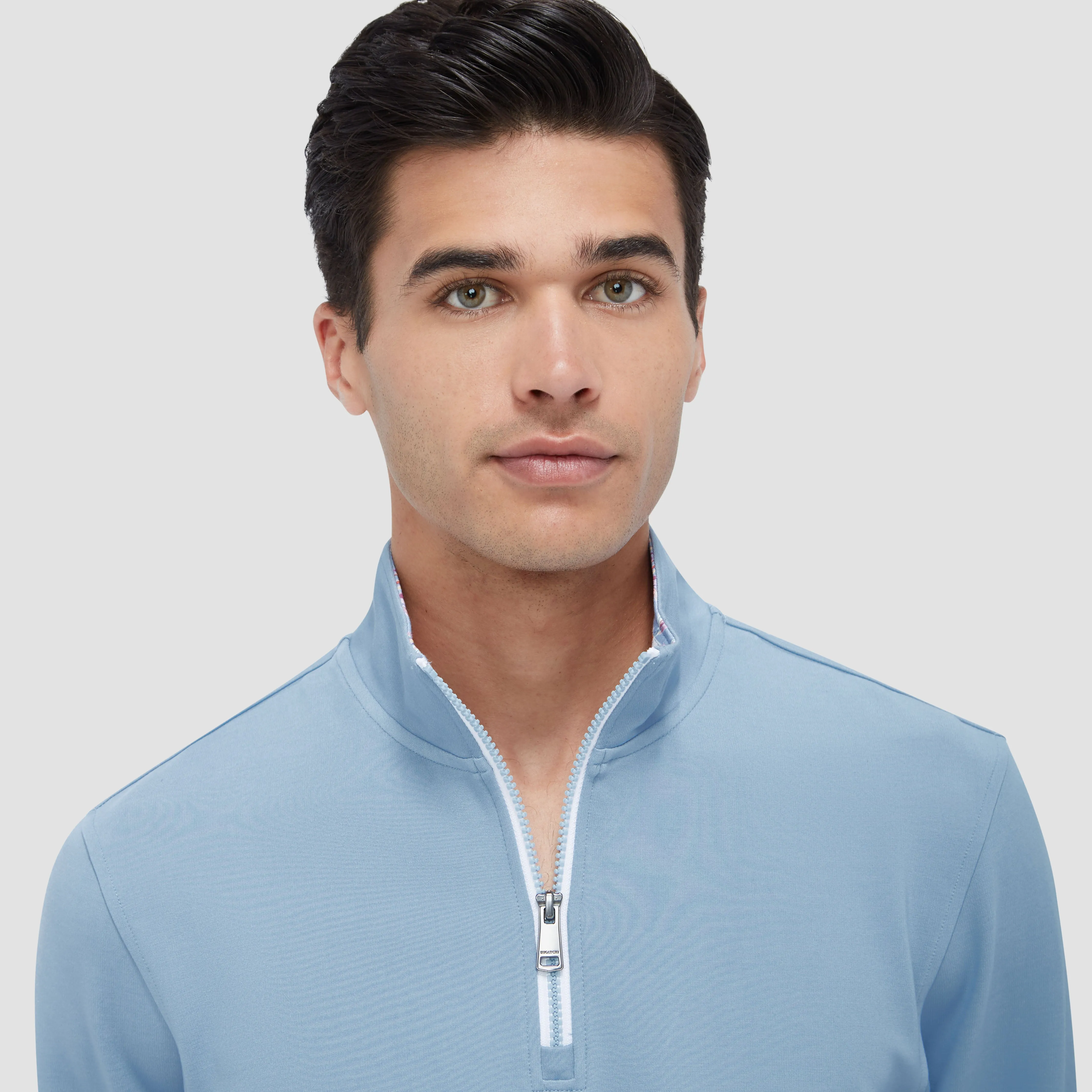 Contrast Performance Quarter-Zip Pullover