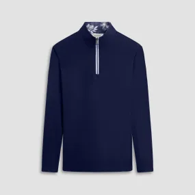 Contrast Performance Quarter-Zip Pullover