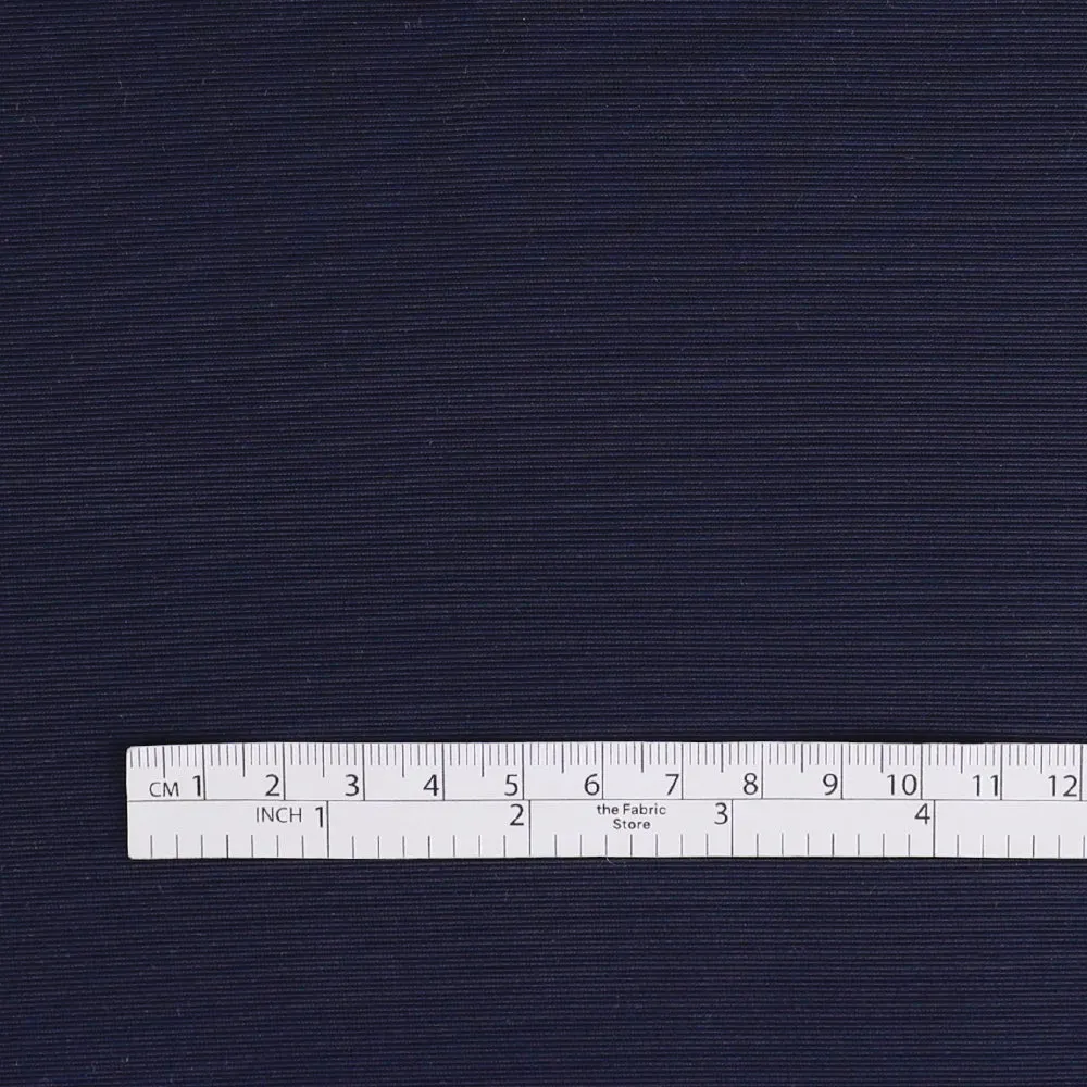 Cotton / Viscose Grosgrain - Dark Navy