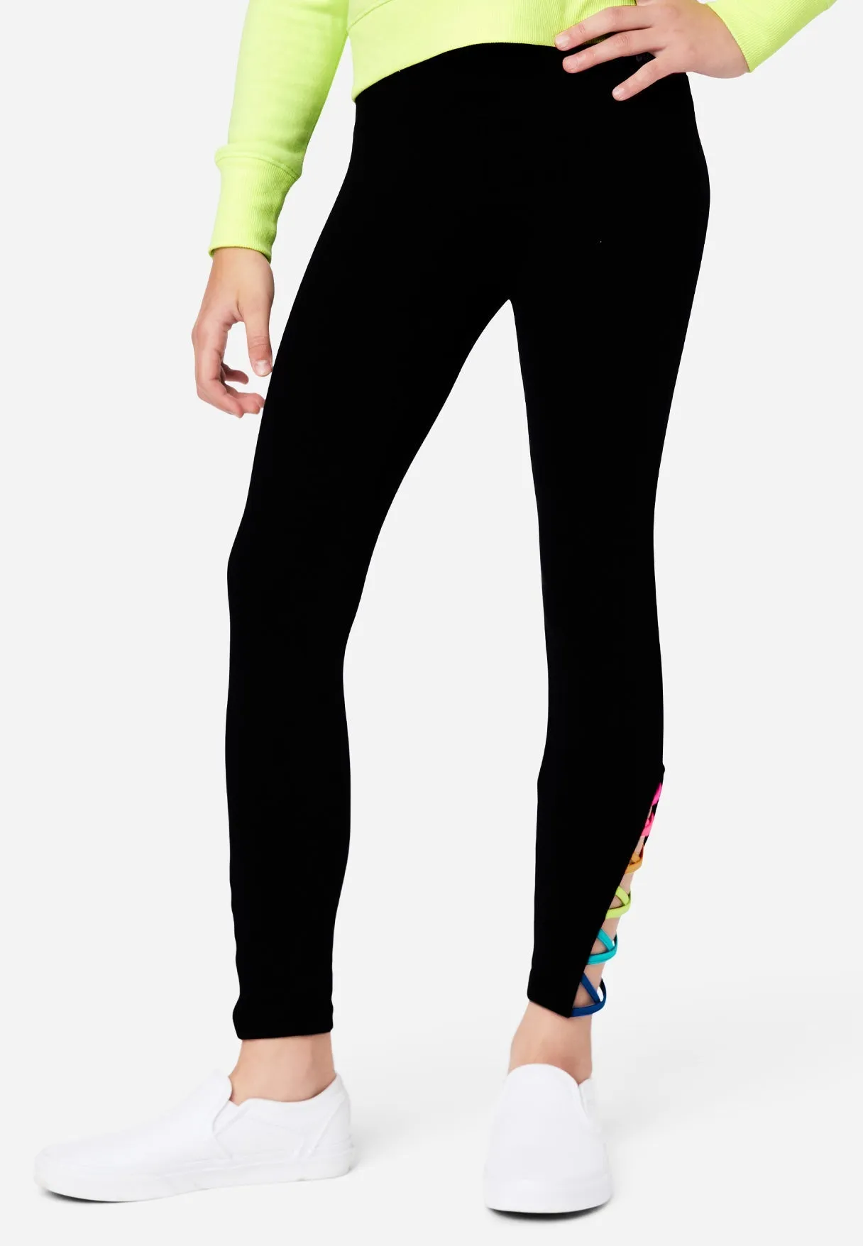 Crisscross Cutout Full-Length Leggings