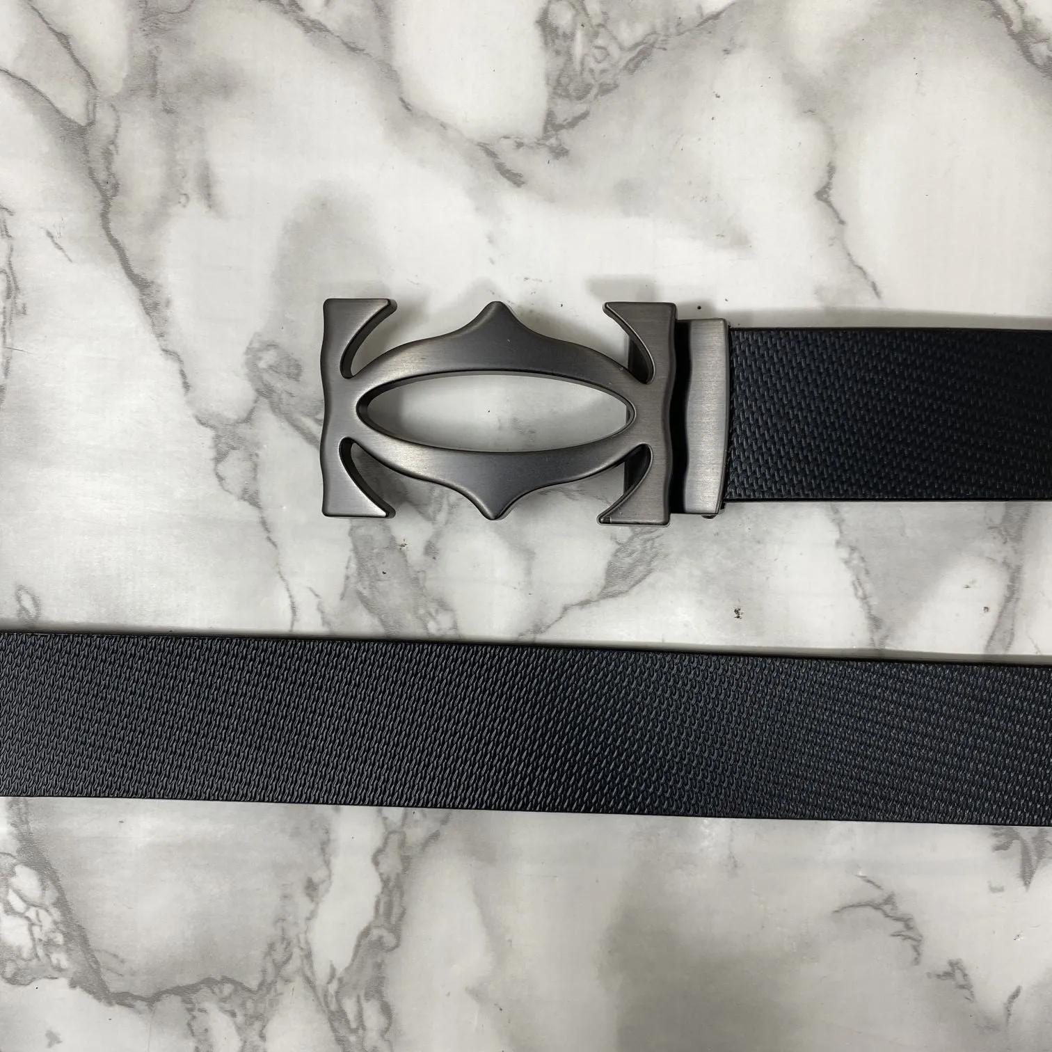 Cross Pattern Casual and Formal Leather Strap Belt -JonasParamount