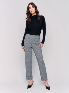 Cuffed Ponte Pants - Tattersall