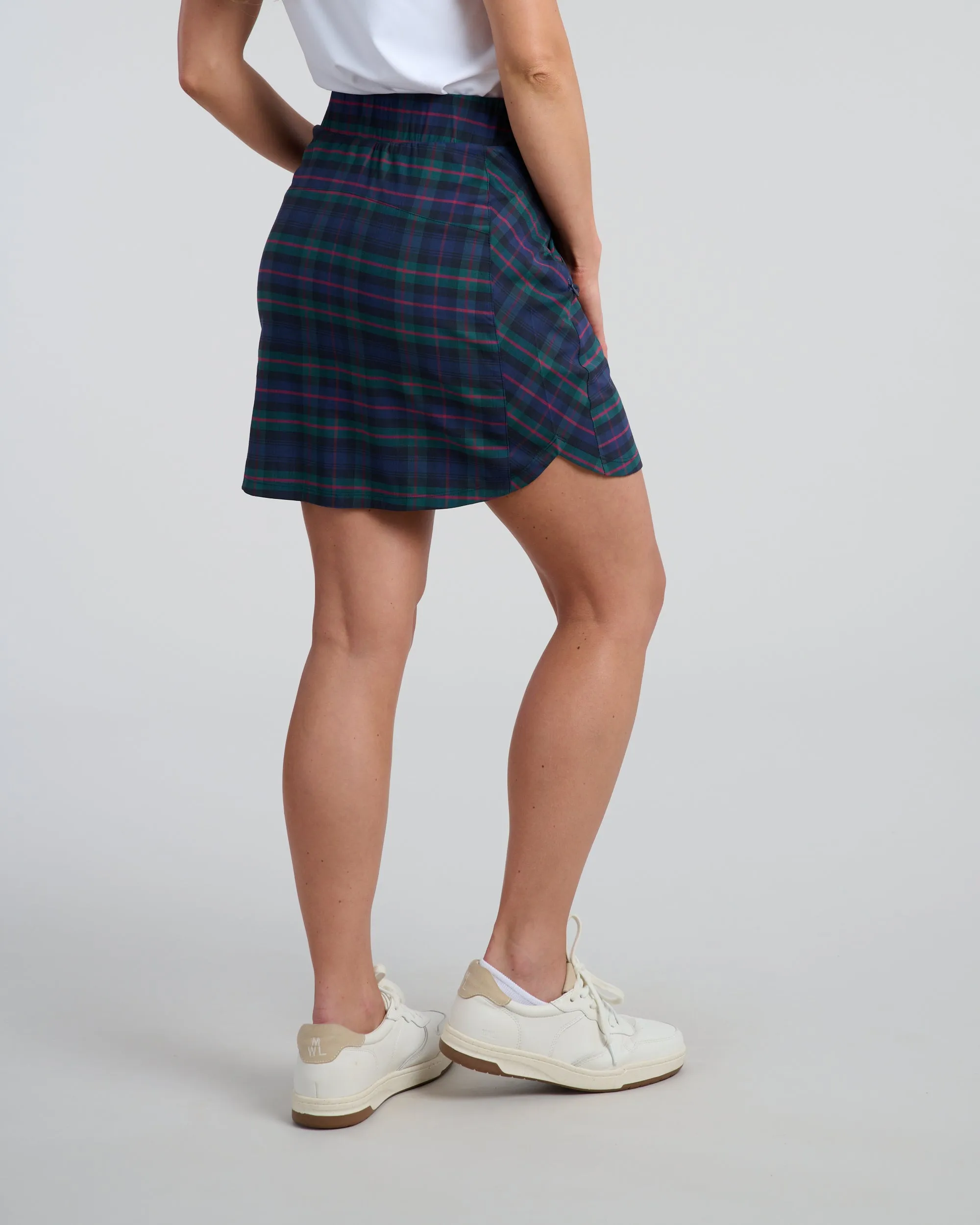 Dark Tartan Women's Spinner Skirt