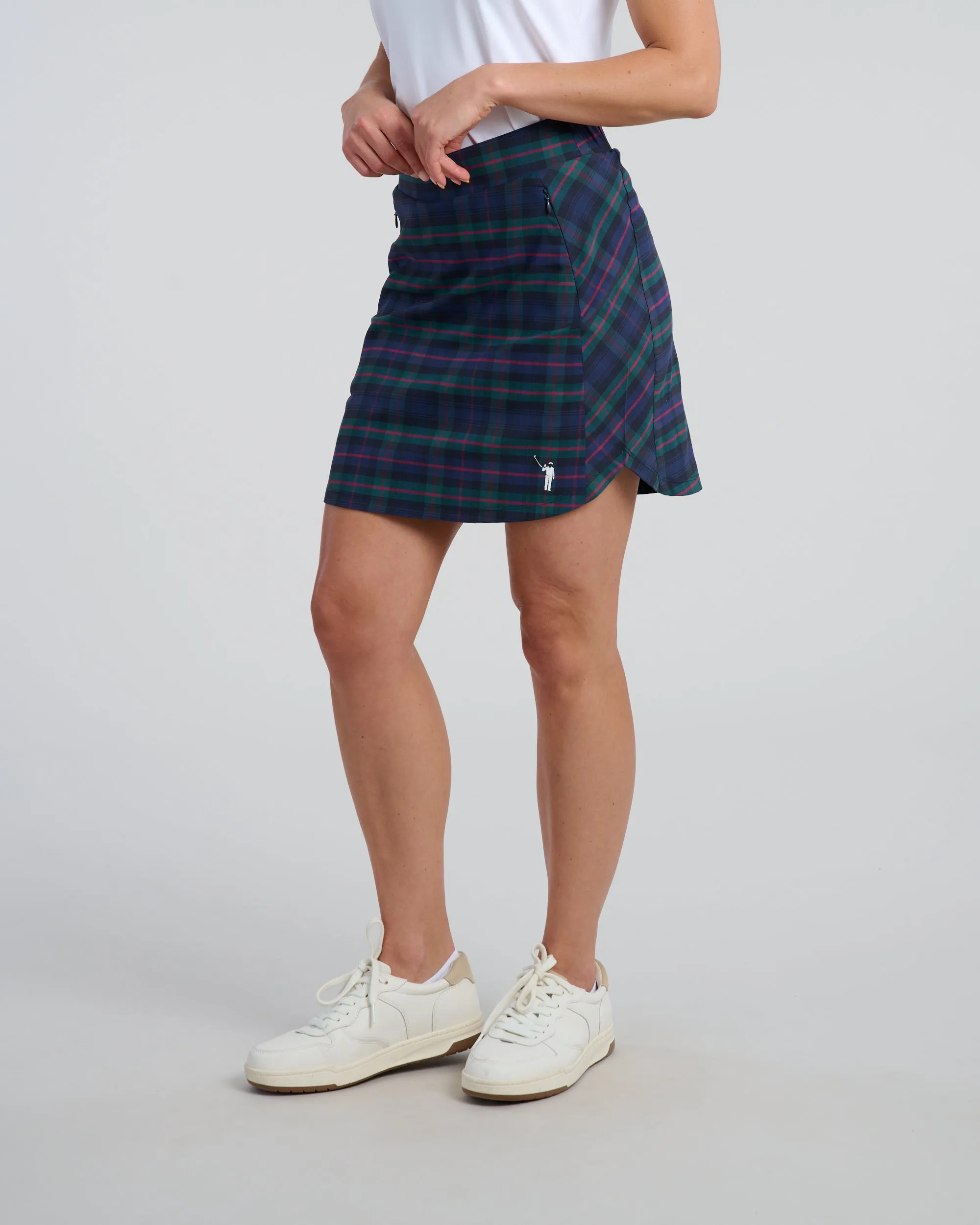 Dark Tartan Women's Spinner Skirt