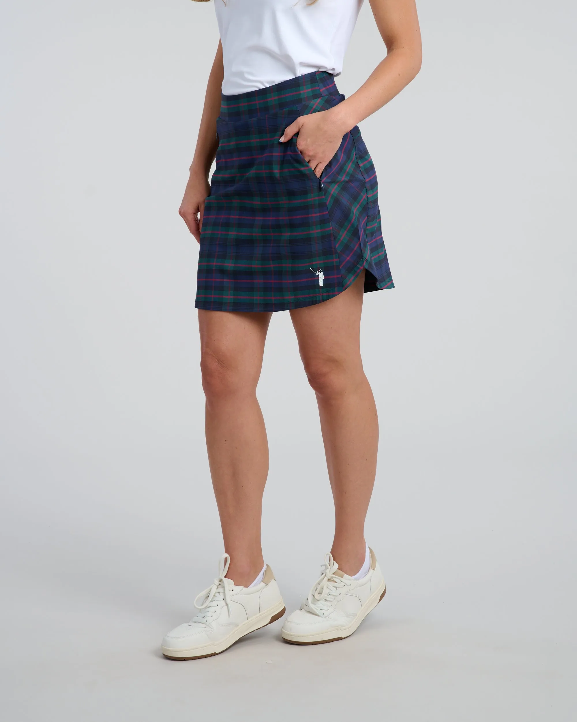 Dark Tartan Women's Spinner Skirt