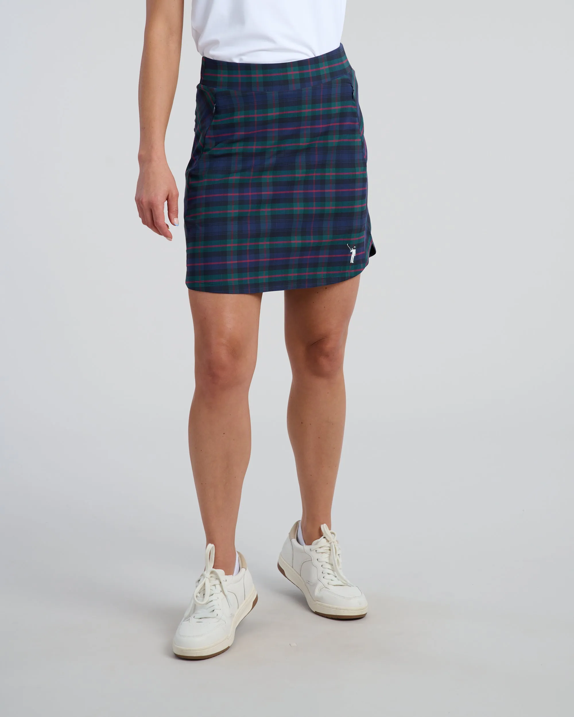 Dark Tartan Women's Spinner Skirt