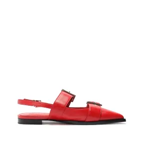 Darla Sling Leather Flat