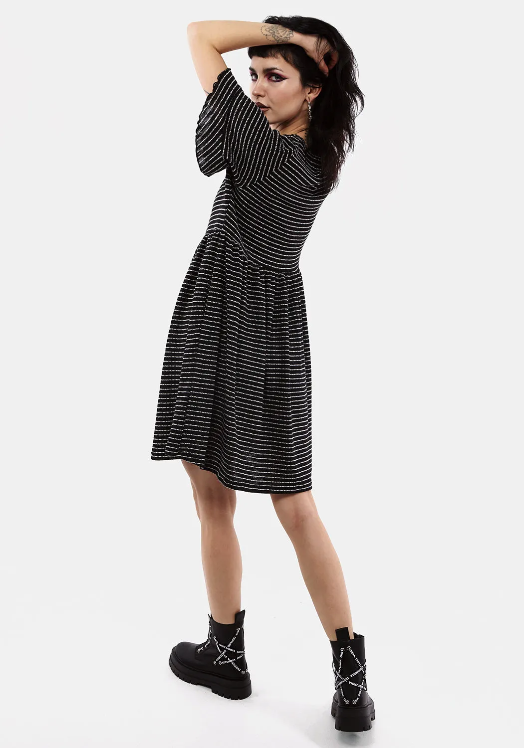 DECORUM MINI SKATER DRESS