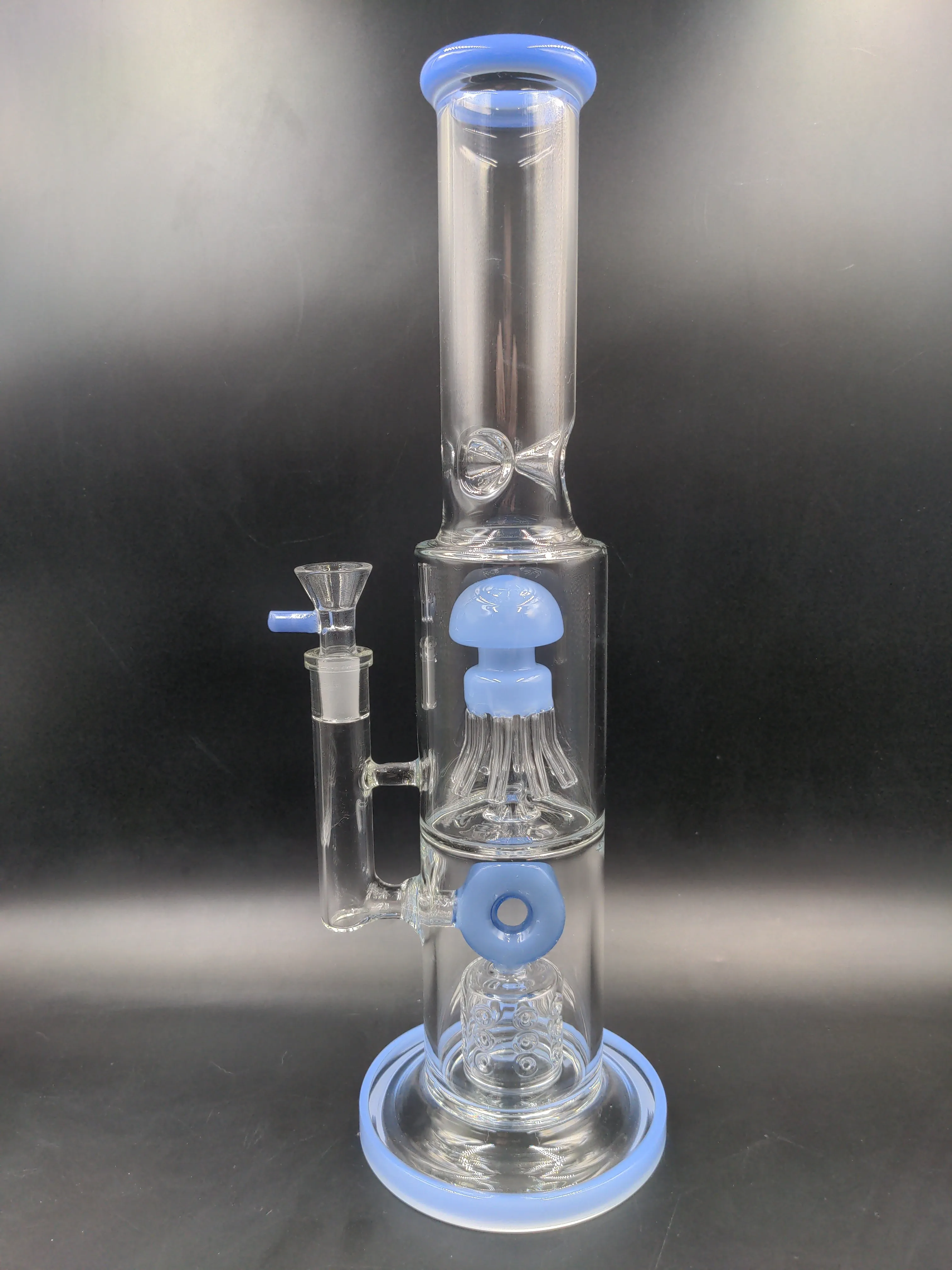 Dual Chamber Jellyfish Donut Water Pipe | 14 | 14mm