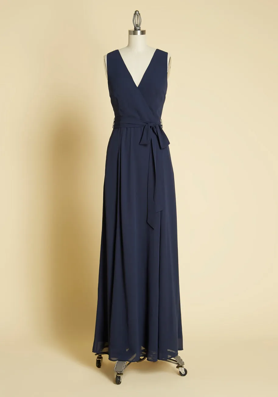 Effortless Elegance Faux-Wrap Dress