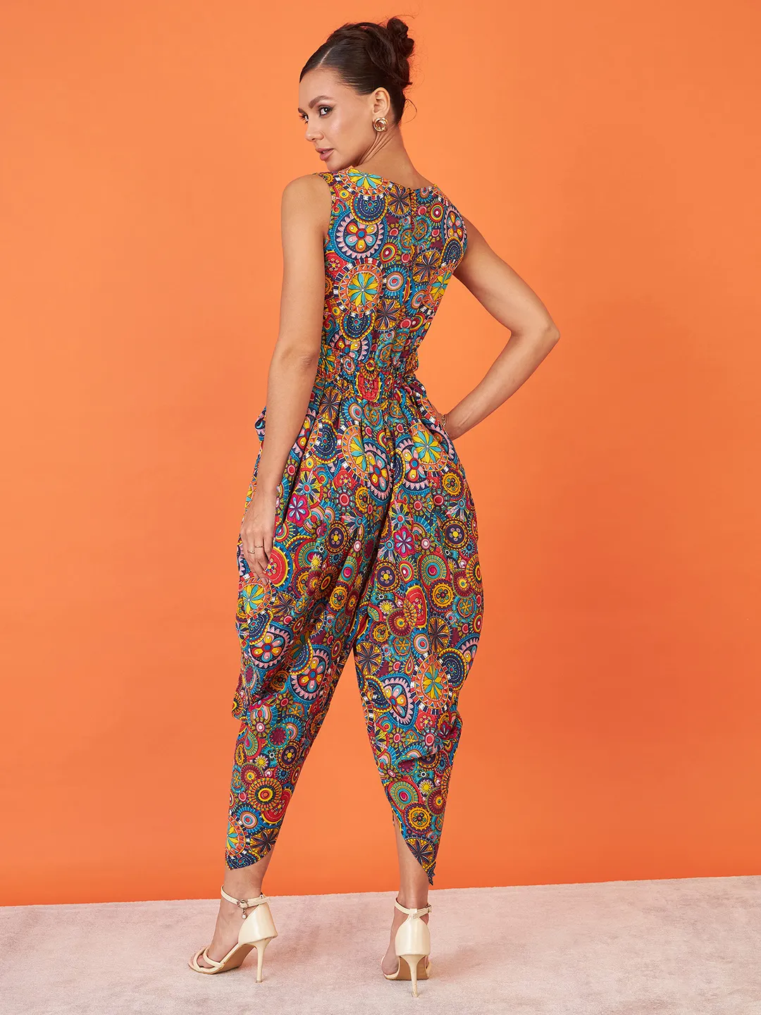 Elasticated Ethnic Dhoti Jumpsuit