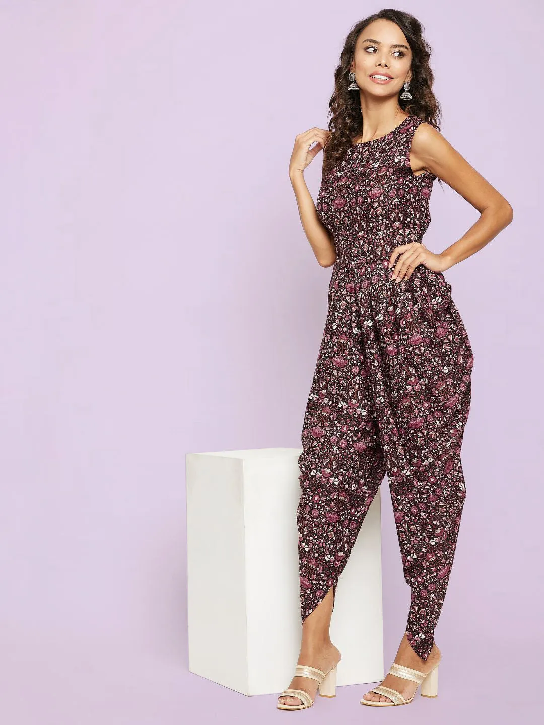 Elasticated Ethnic Dhoti Jumpsuit