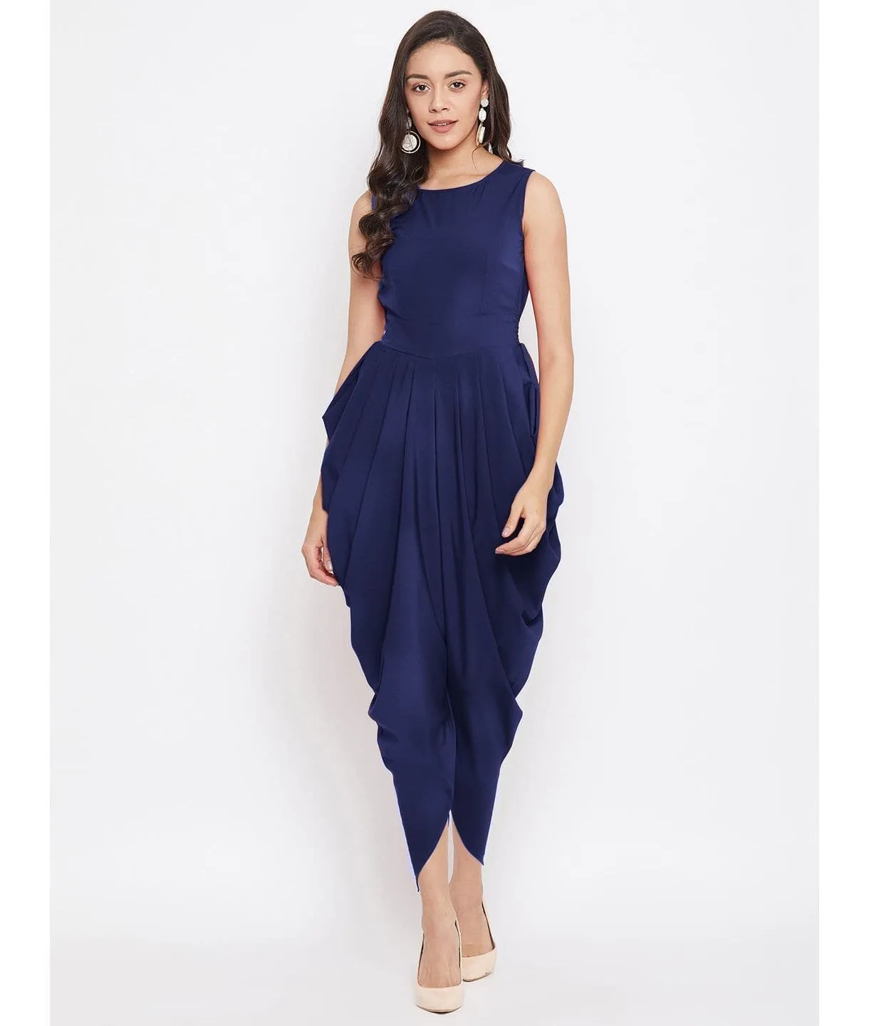 Elasticated Ethnic Dhoti Jumpsuit