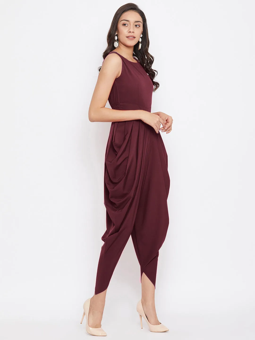 Elasticated Ethnic Dhoti Jumpsuit