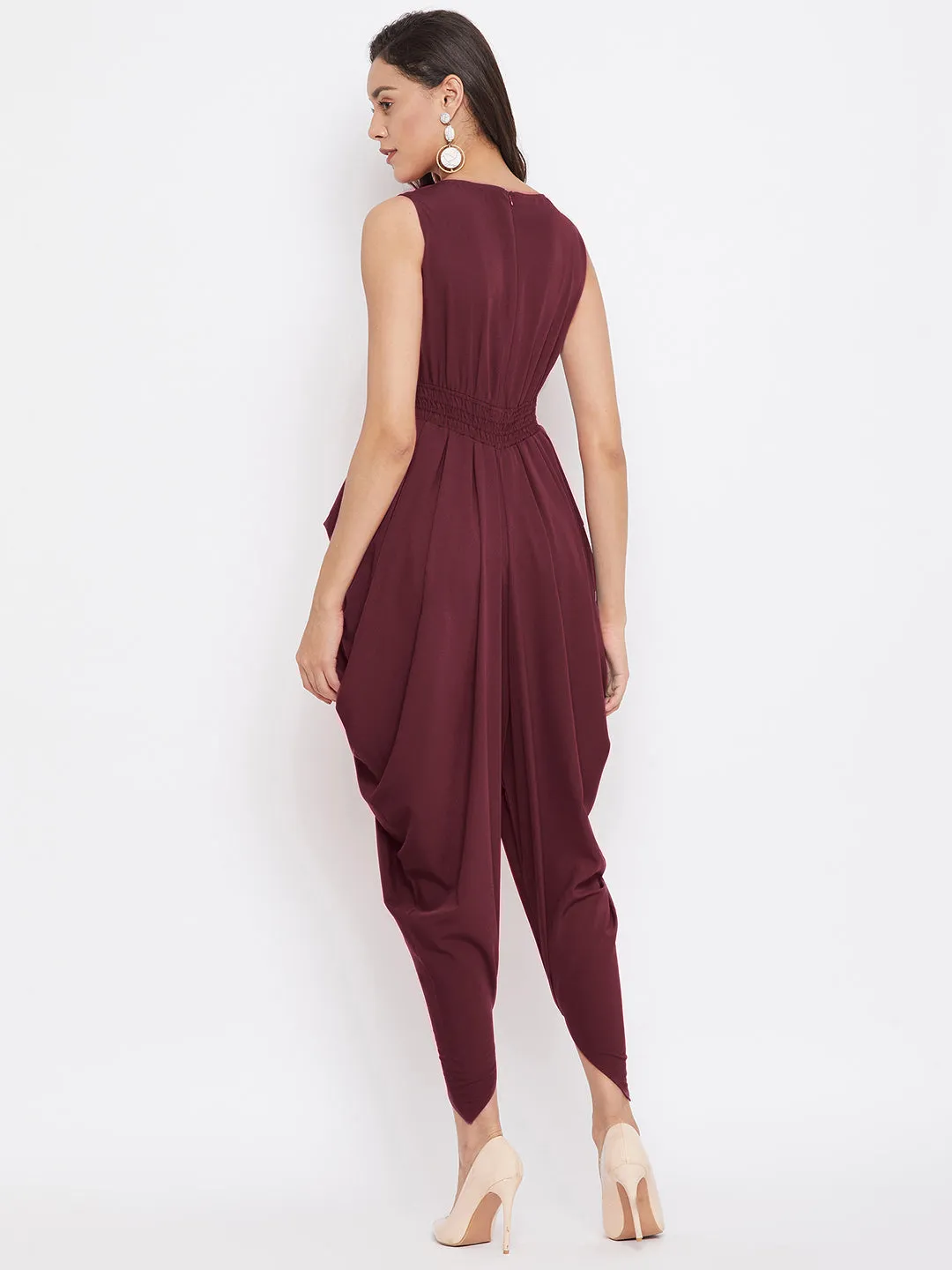 Elasticated Ethnic Dhoti Jumpsuit