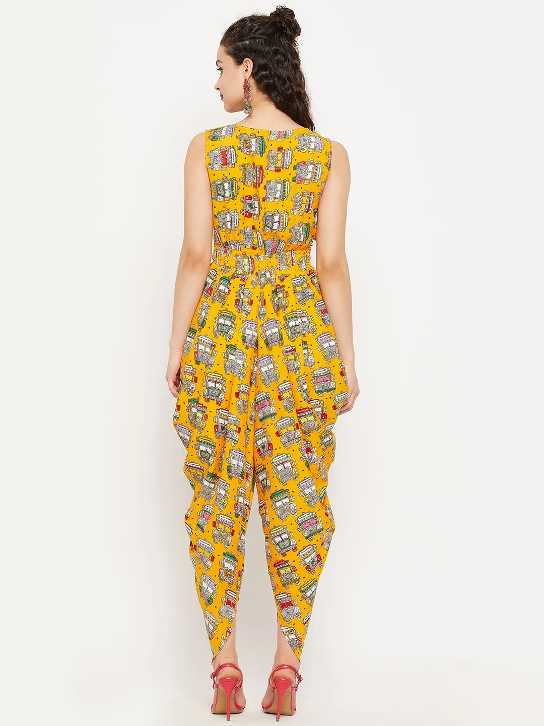 Elasticated Ethnic Dhoti Jumpsuit