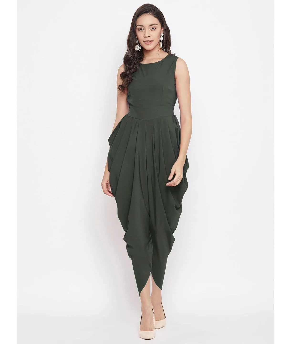 Elasticated Ethnic Dhoti Jumpsuit