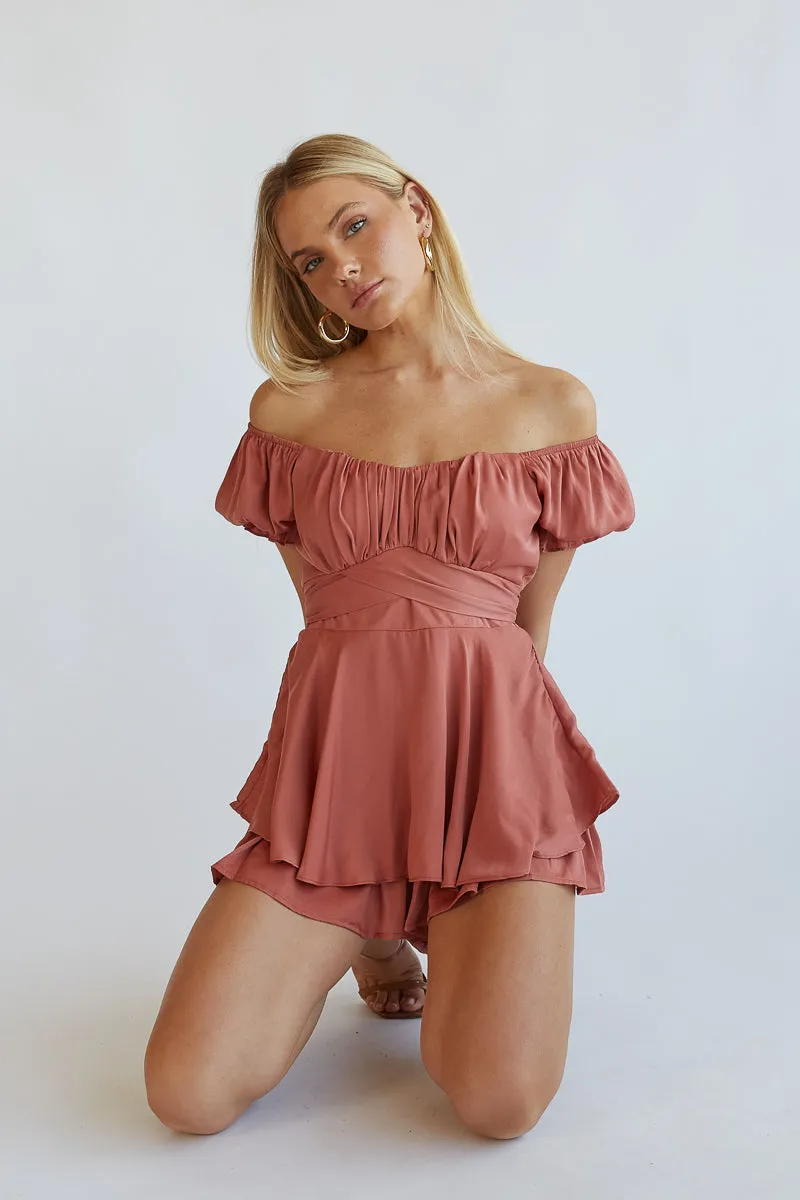 Eleanor Ruffle Wrap Romper