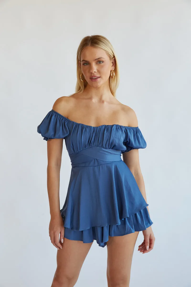 Eleanor Ruffle Wrap Romper