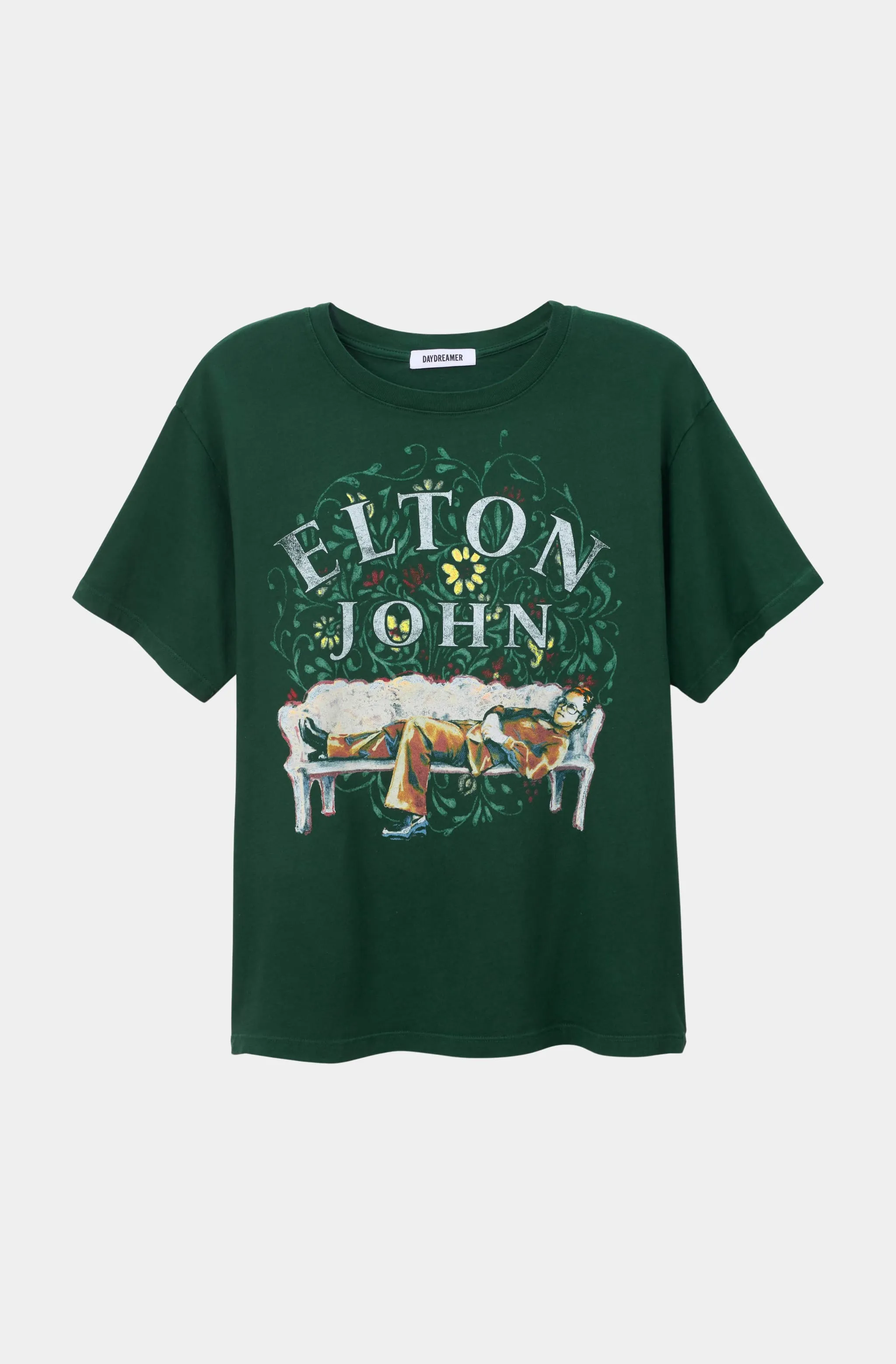 Elton John Floral Boyfriend Tee