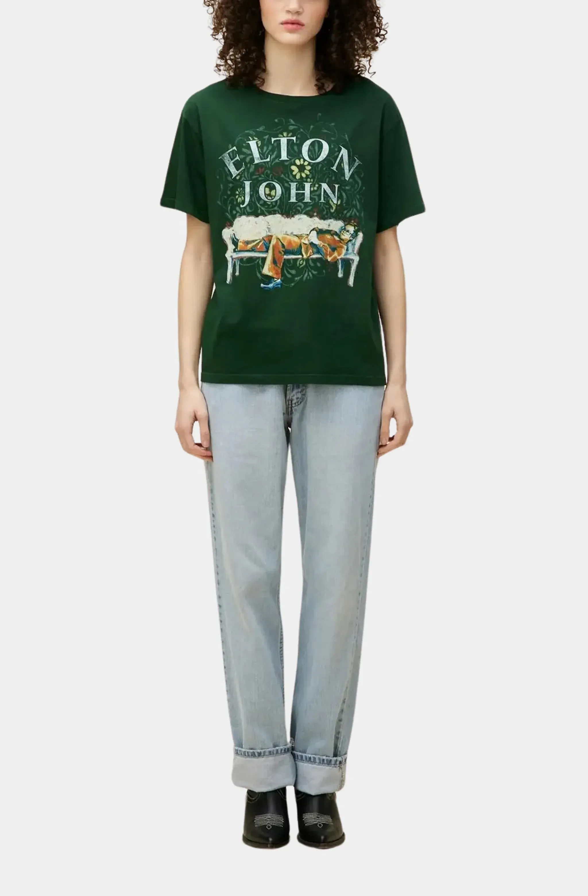 Elton John Floral Boyfriend Tee