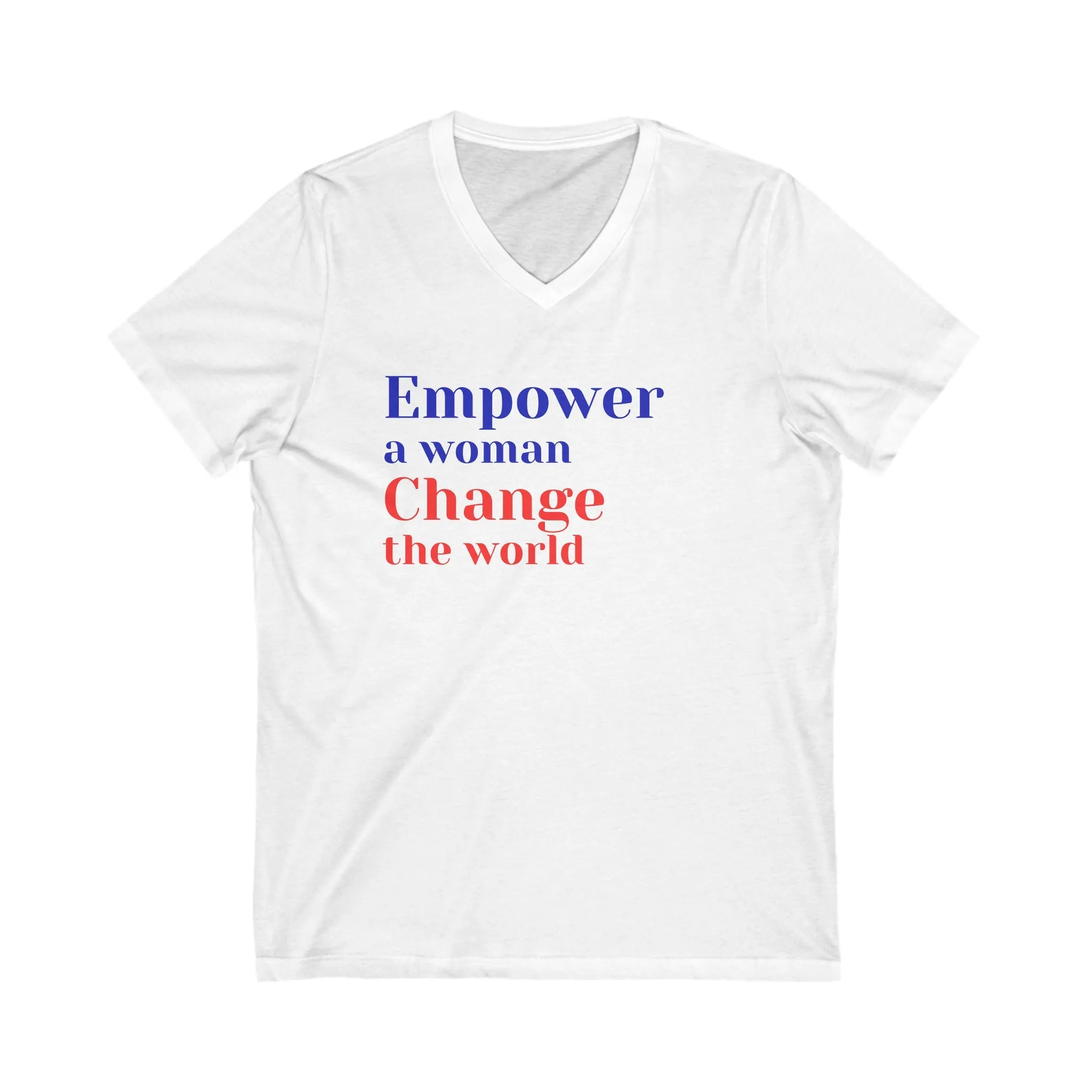 Empower and Change World Unisex V-Neck Tee