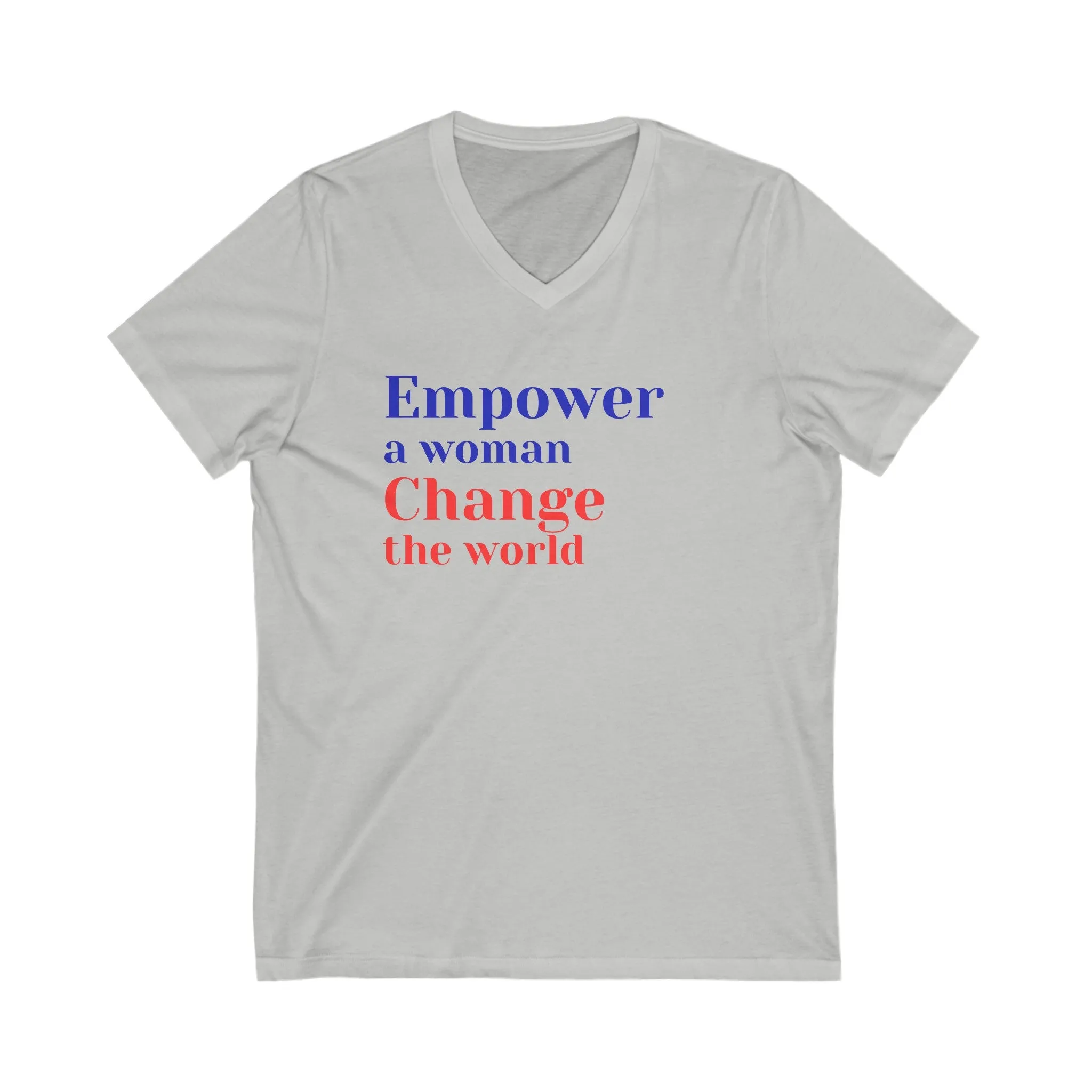 Empower and Change World Unisex V-Neck Tee