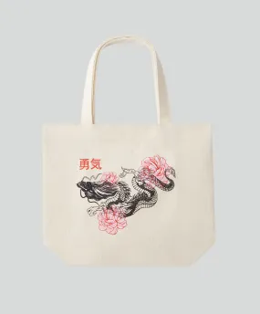 Energized Dragon-Print Mini Tote Bag