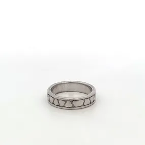 Erin Sandblasted 925 Sterling Silver Wedding Band Ring 6