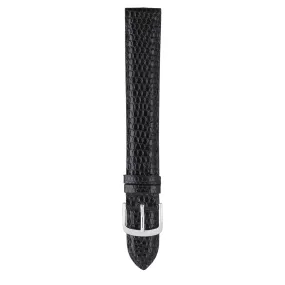 Extra Long Padded and Stitched Genuine Lizard Nubuck Watch Strap