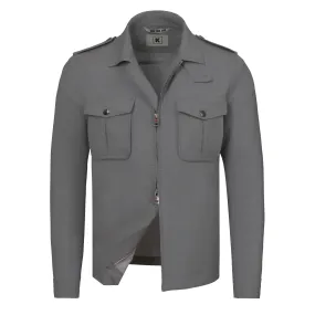 Field Jacket in Grey Melange