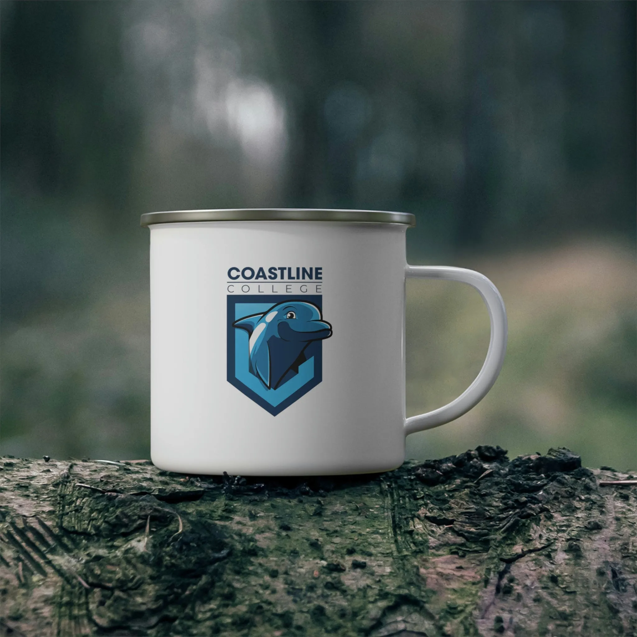 Fin Invest In Our Oceans Enamel Camping Mug