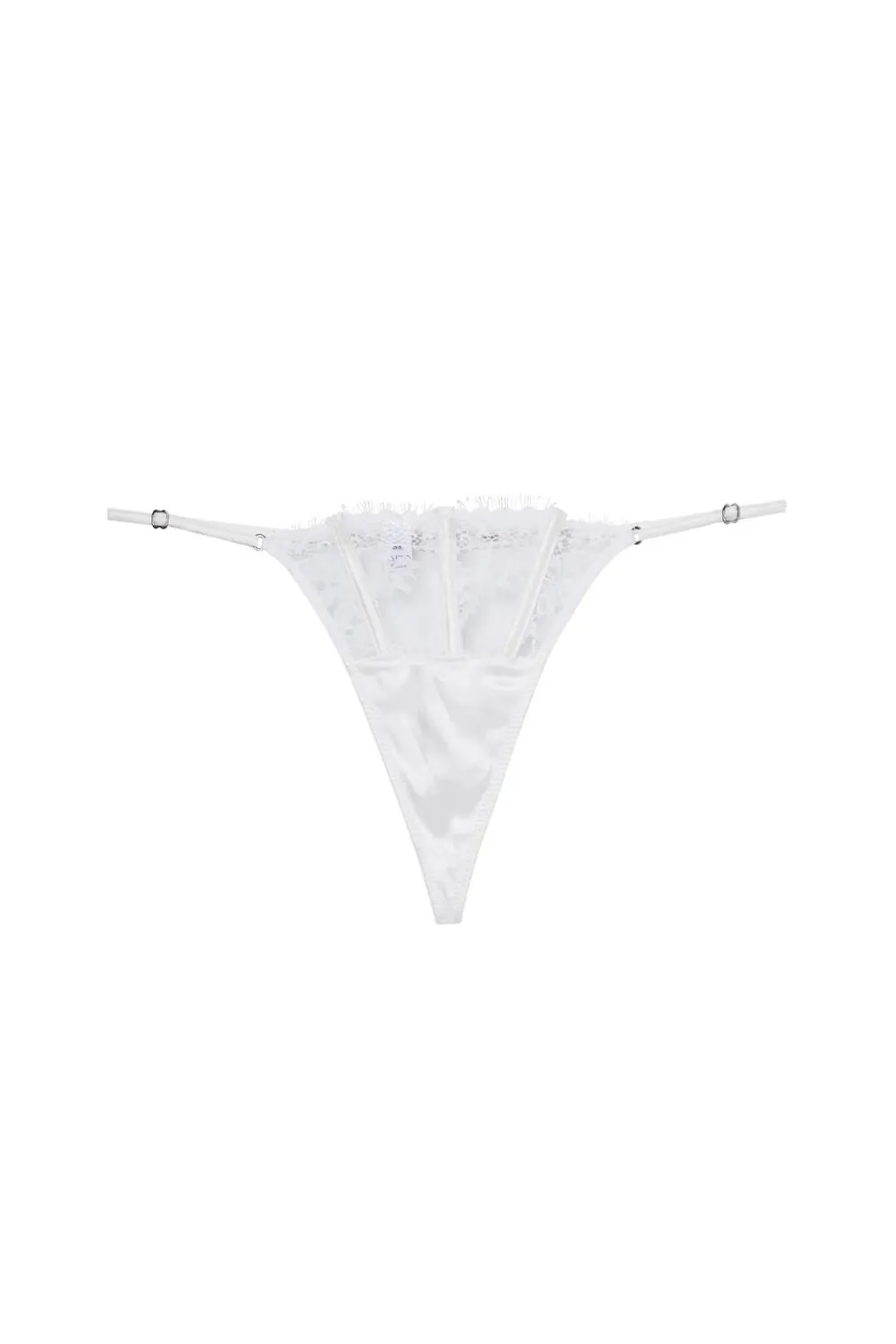 Frankie Lace Thong in Ivory