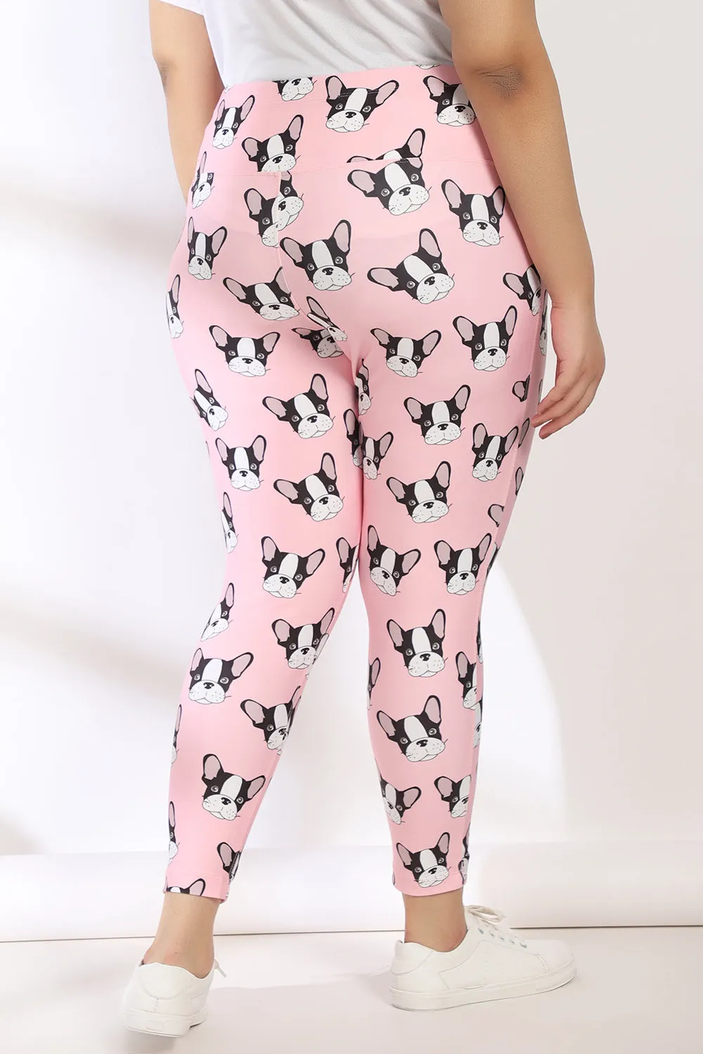 French Bulldog Tummy Shaper Printed Leggings