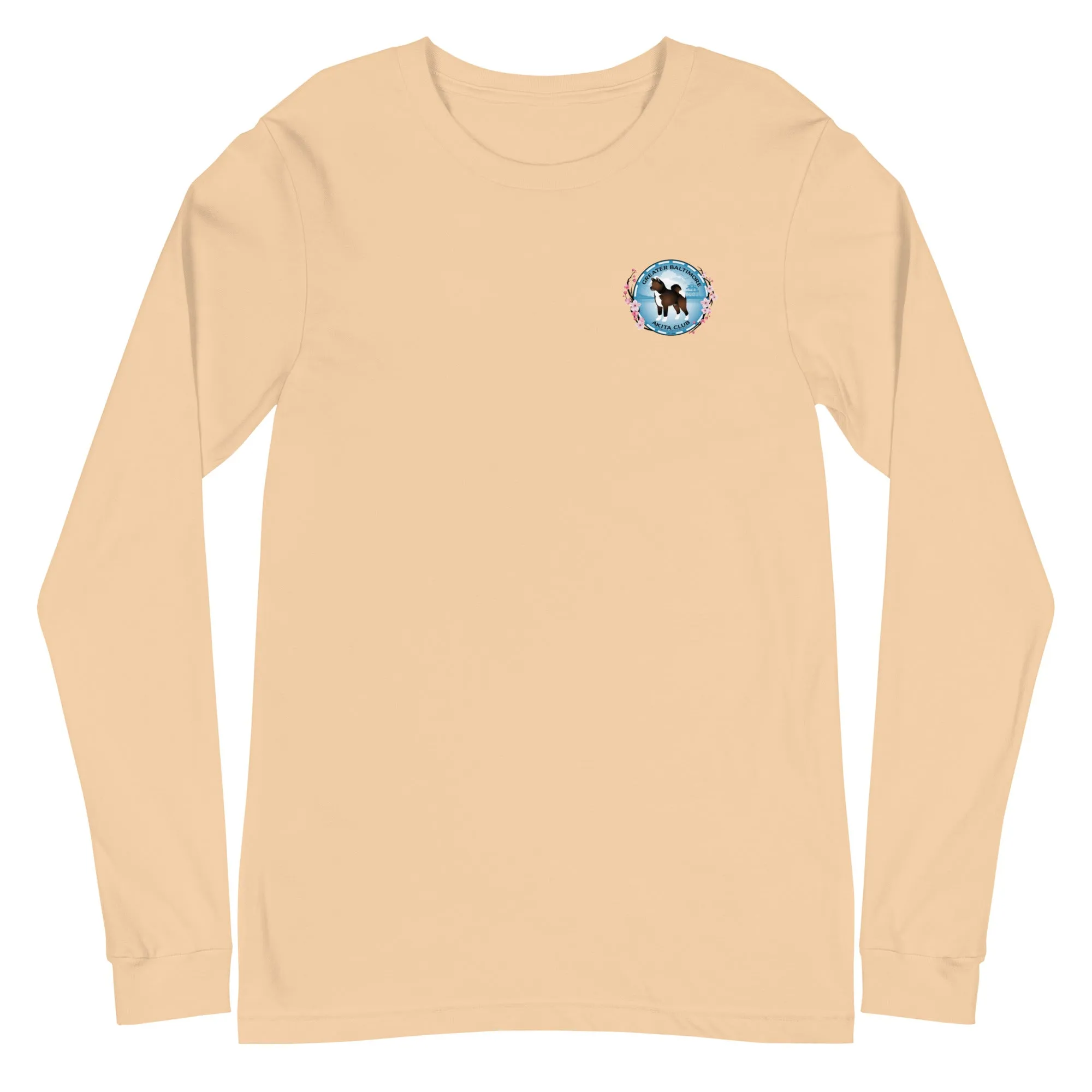 GBAC Logo Front/Back Unisex Long Sleeve Tee Bella   Canvas 3501