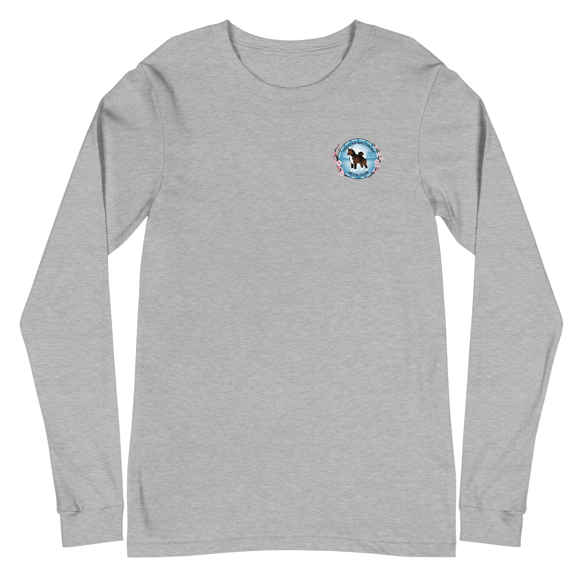 GBAC Logo Front/Back Unisex Long Sleeve Tee Bella   Canvas 3501