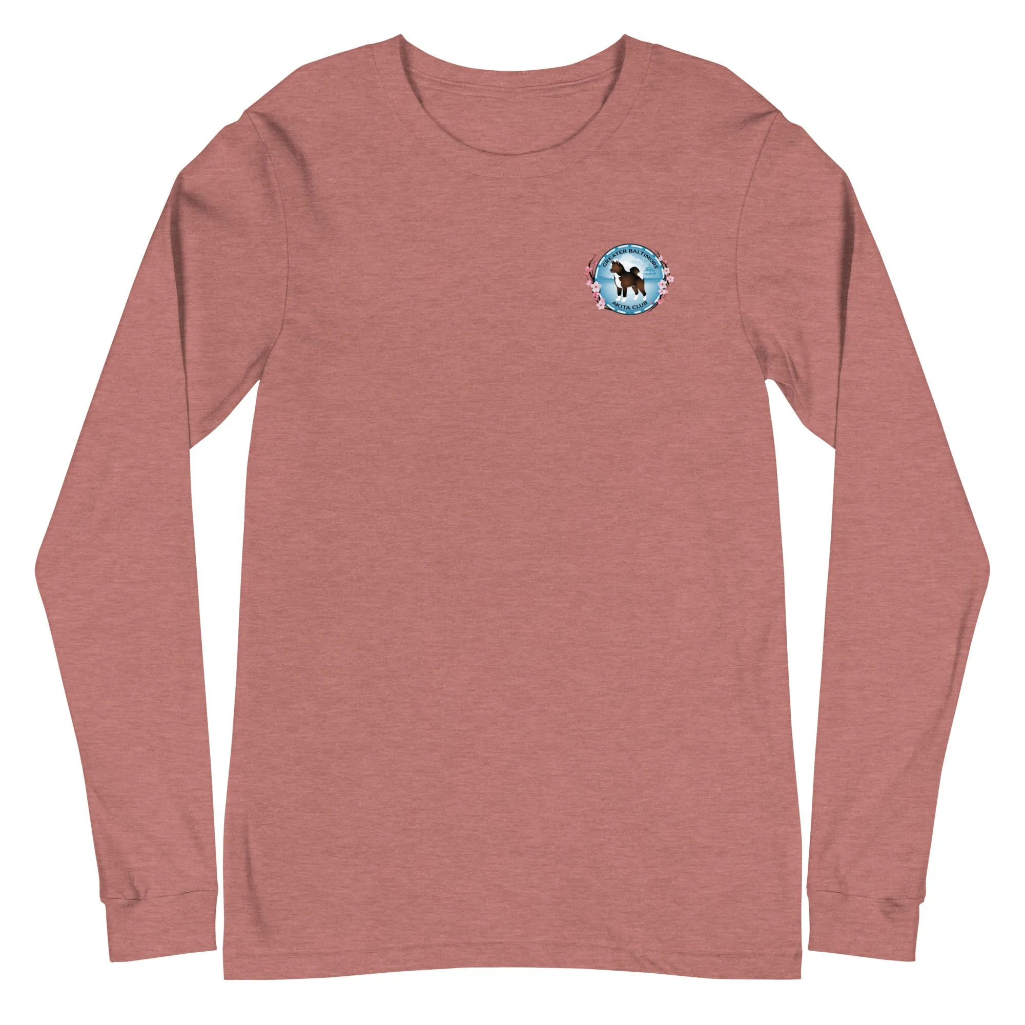 GBAC Logo Front/Back Unisex Long Sleeve Tee Bella   Canvas 3501