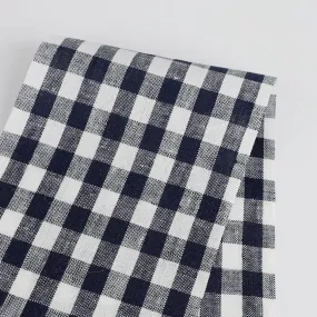 Gingham Linen - Navy