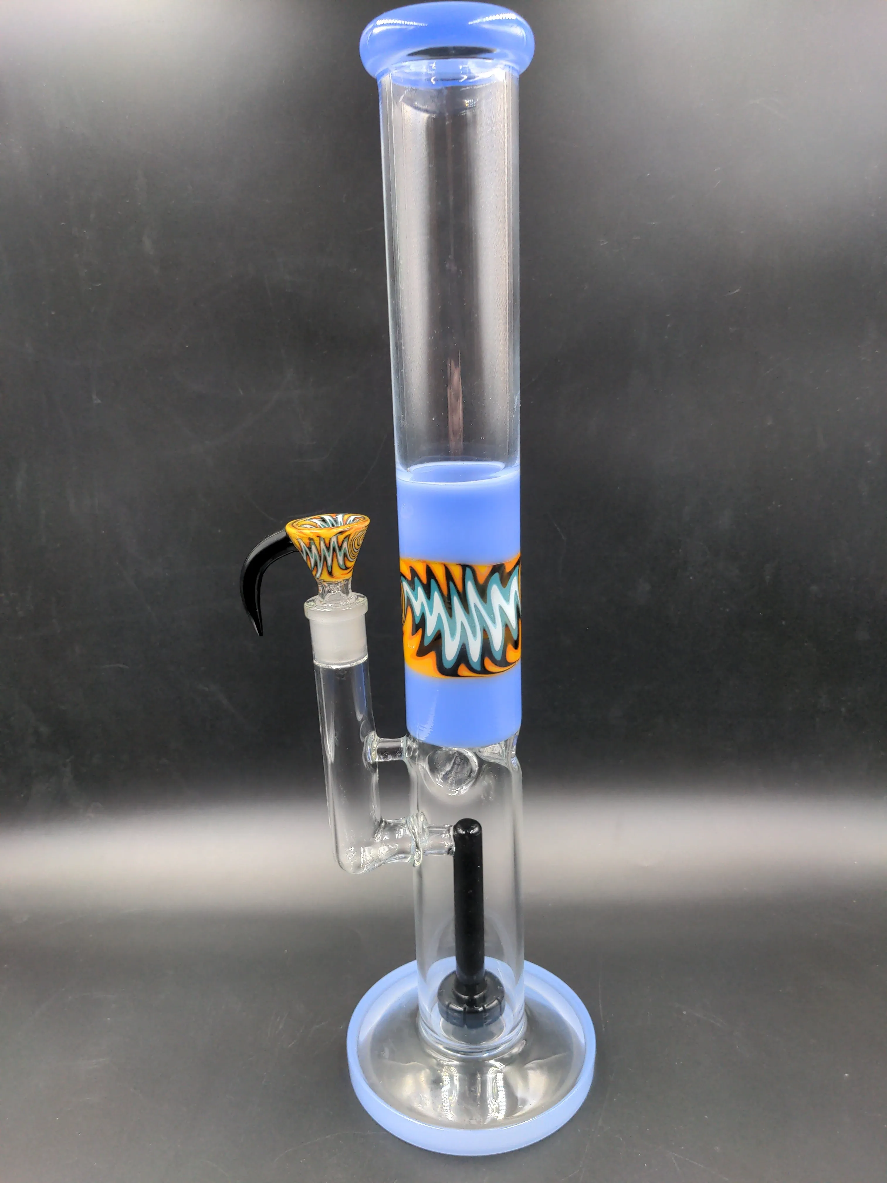 Glitch Tube Water Pipe w/ Horn Bowl | 15.5