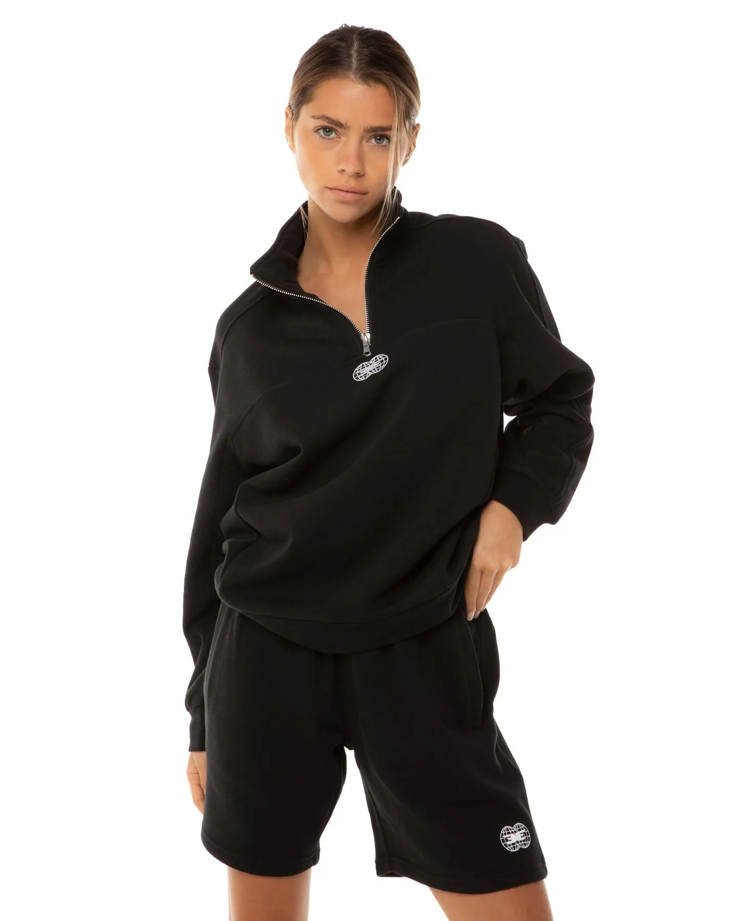 Global Athletics 1/4 Zip - Black