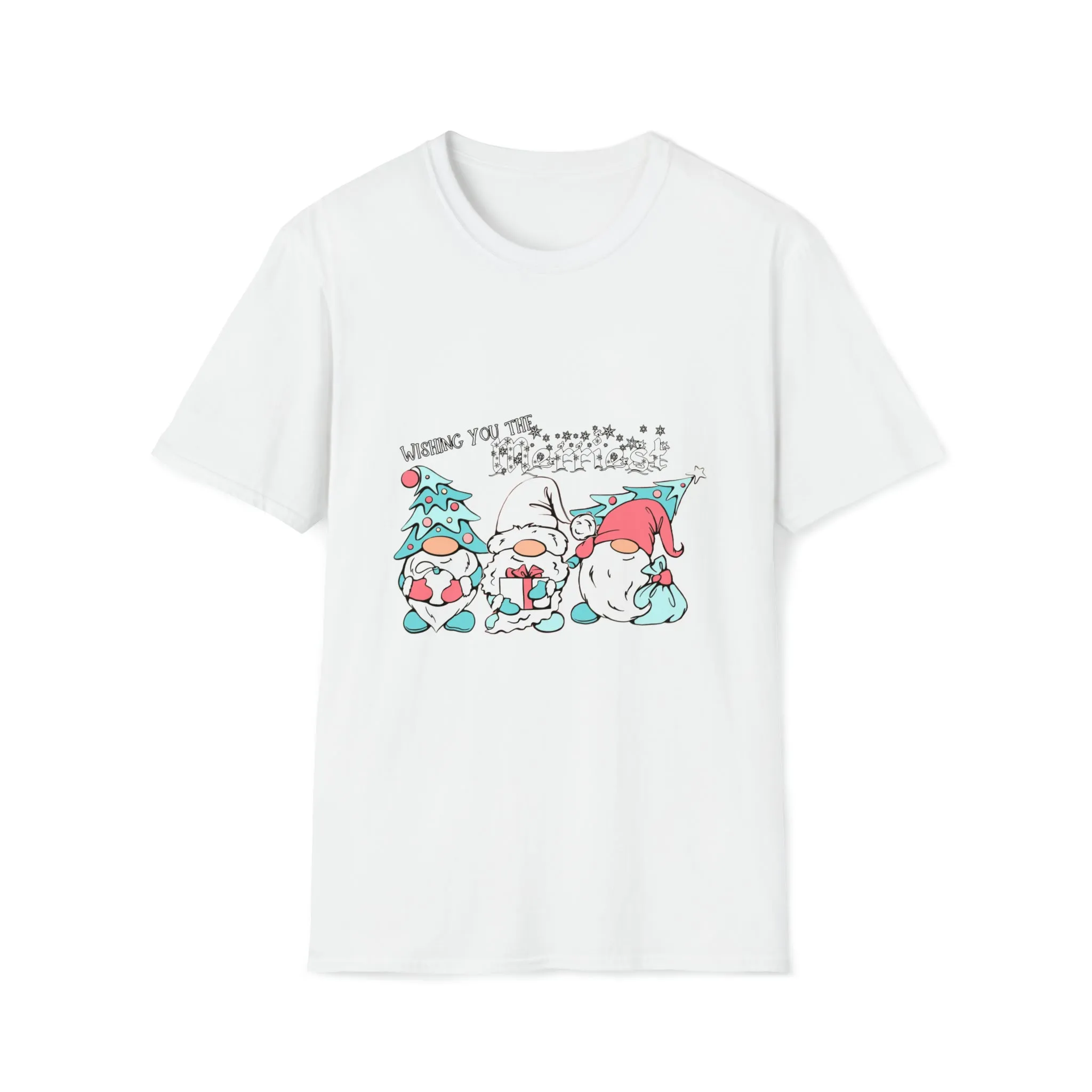 Gnome Christmas Unisex Softstyle T-Shirt